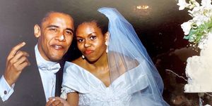 michelle obama barack obama wedding photo