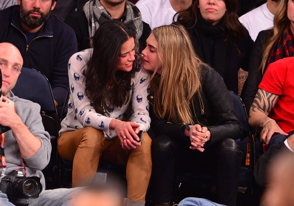 celebrities attend the detroit pistons vs new york knicks game