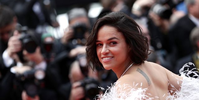 cannes, france   may 21 michelle rodriguez attends the screening of "once upon a time in hollywood" during the 72nd annual cannes film festival on may 21, 2019 in cannes, france photo by vittorio zunino celottogetty images