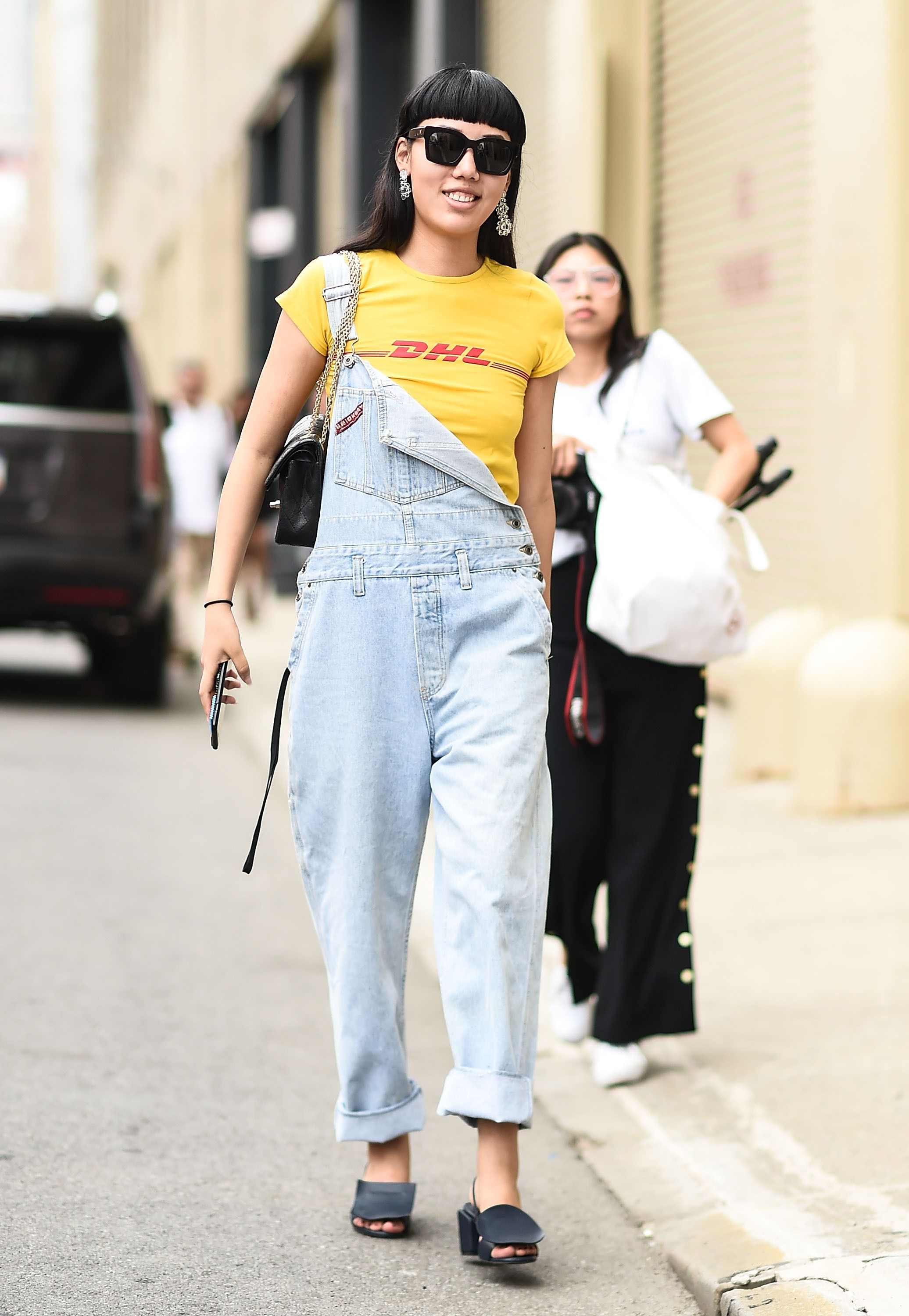 Denim Dungaree Outfit Ideas  Working From Home Denim  Glamour UK