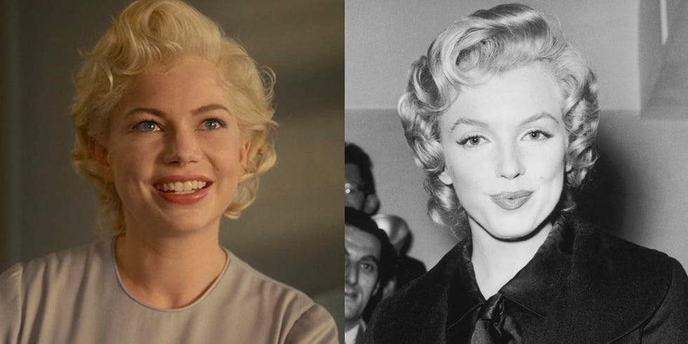 Side-by-Side Photos of Actors Portraying Iconic Old Hollywood Stars