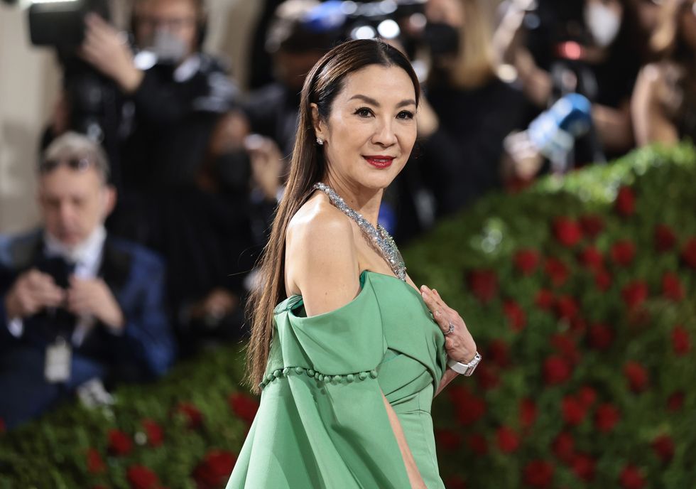 michelle yeoh poses at met gala