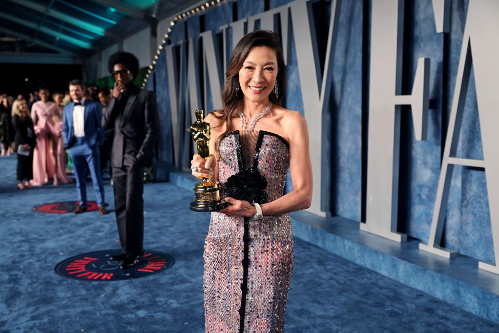 Michelle Yeoh dazzles in outfit change for Oscars afterparty