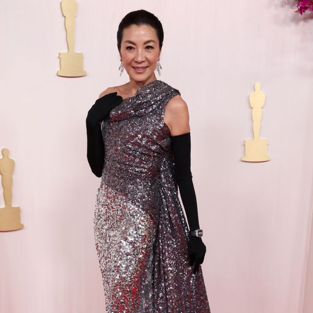 Michelle Yeoh Wore a Two-Tone Sequin Gown to The Oscars 2024 - See Photos