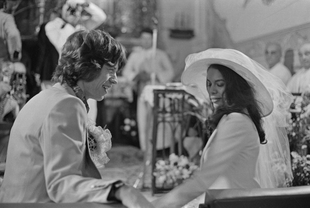 14 Photos of Mick Jagger and Bianca Jagger's 1972 Wedding in St. Tropez