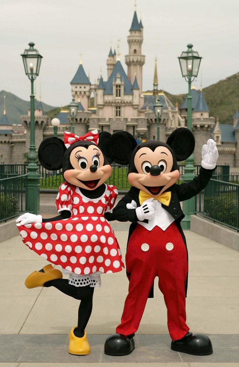 mickey and minnie mouse