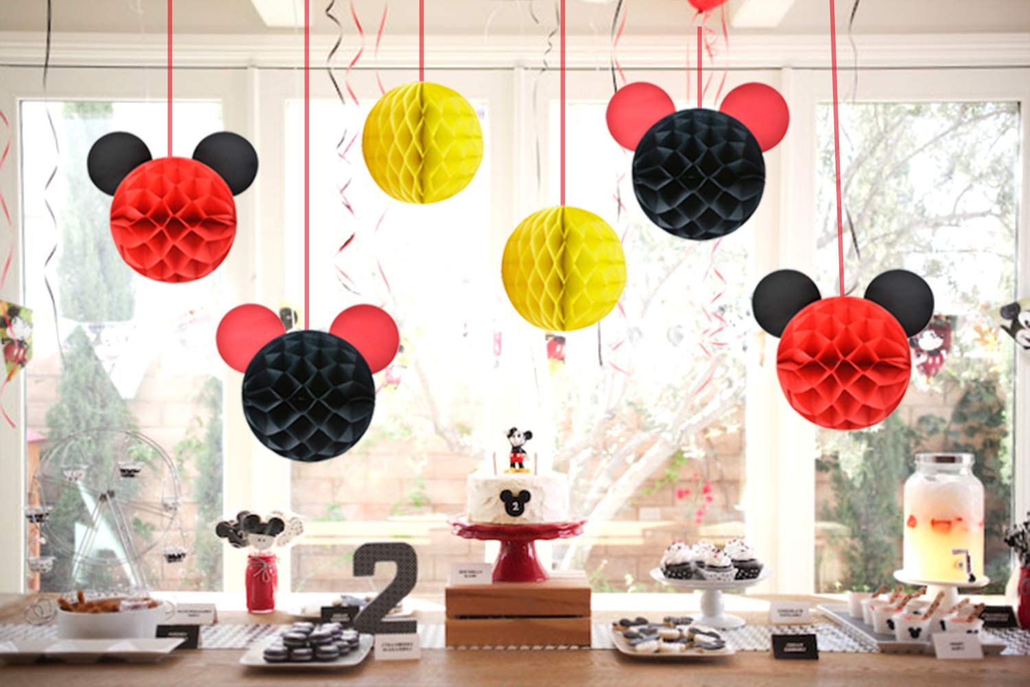 DIY Mickey Mouse Theme Birthday Decorations