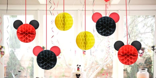 Mickey Mouse Party Supplies 1st Birthday Decorations With Mickey Garland  Set/3