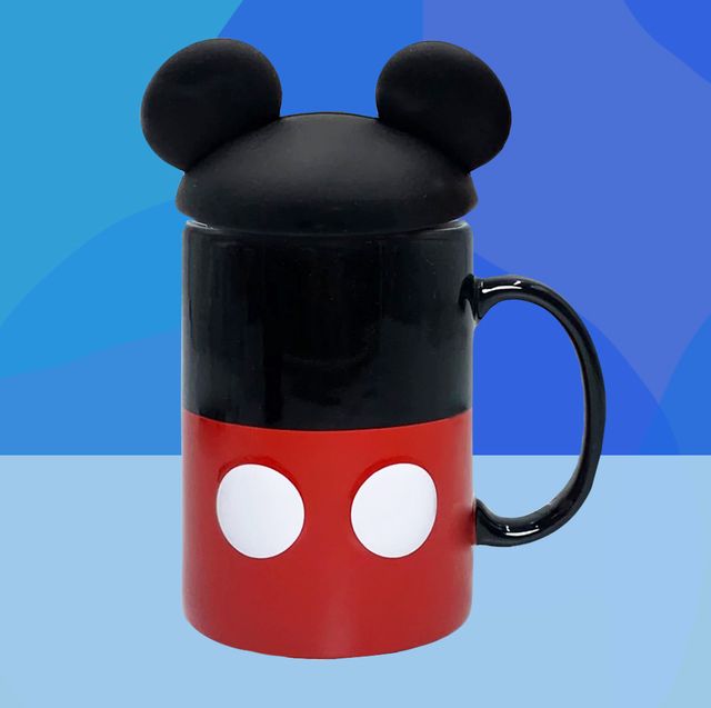 Disney Mickey Mouse Mug Black Red Coffee Cup