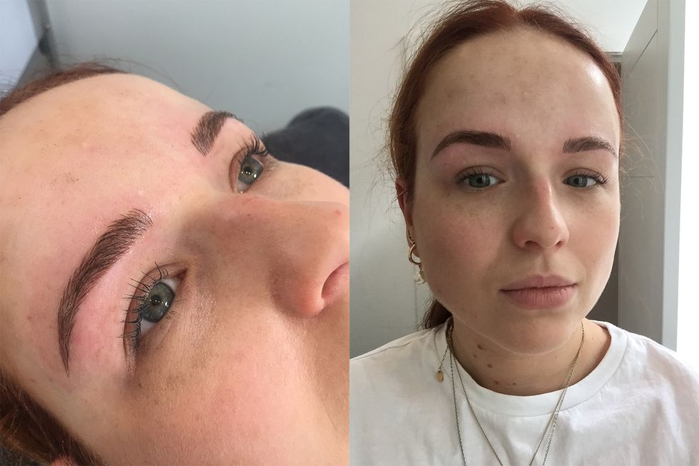 Microblading Eyebrows After Picture