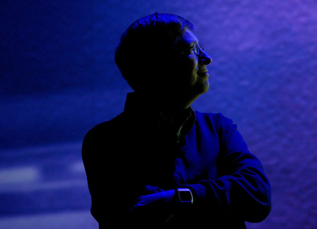 microsoft chairman bill gates delivers opening keynote at ces in las vegas