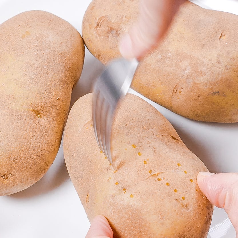 microwave baked potato
