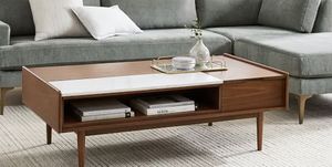 double pop up coffee table