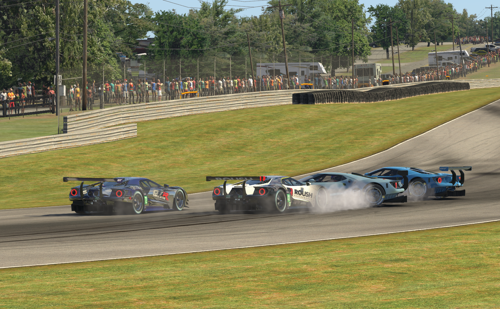 Autoweek Finishes Midpack at Mid-Ohio in Race One of the Roush Performance Three-Race Sim Series image