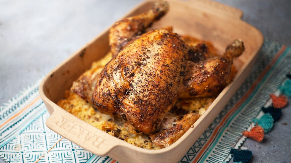 middle eastern roast chicken traybake