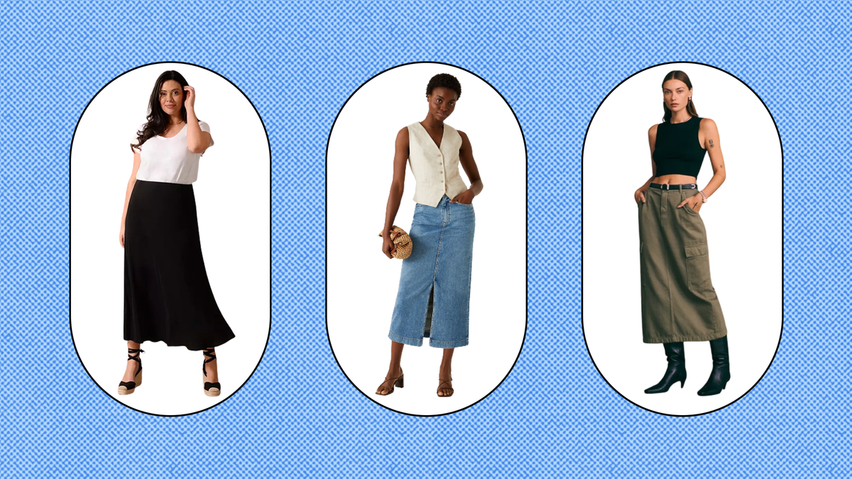 Tie Waisted Split Skirts for Women Midi Length Summer Wrap Skirt