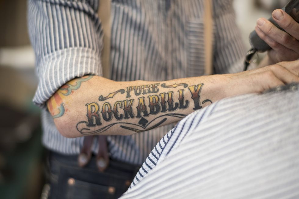 rockabilly tattoo guy
