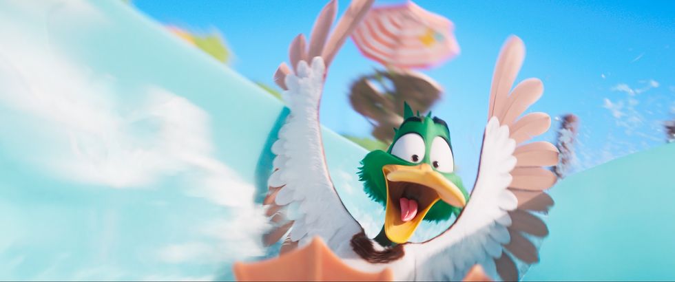 iluminación película animada pato volador