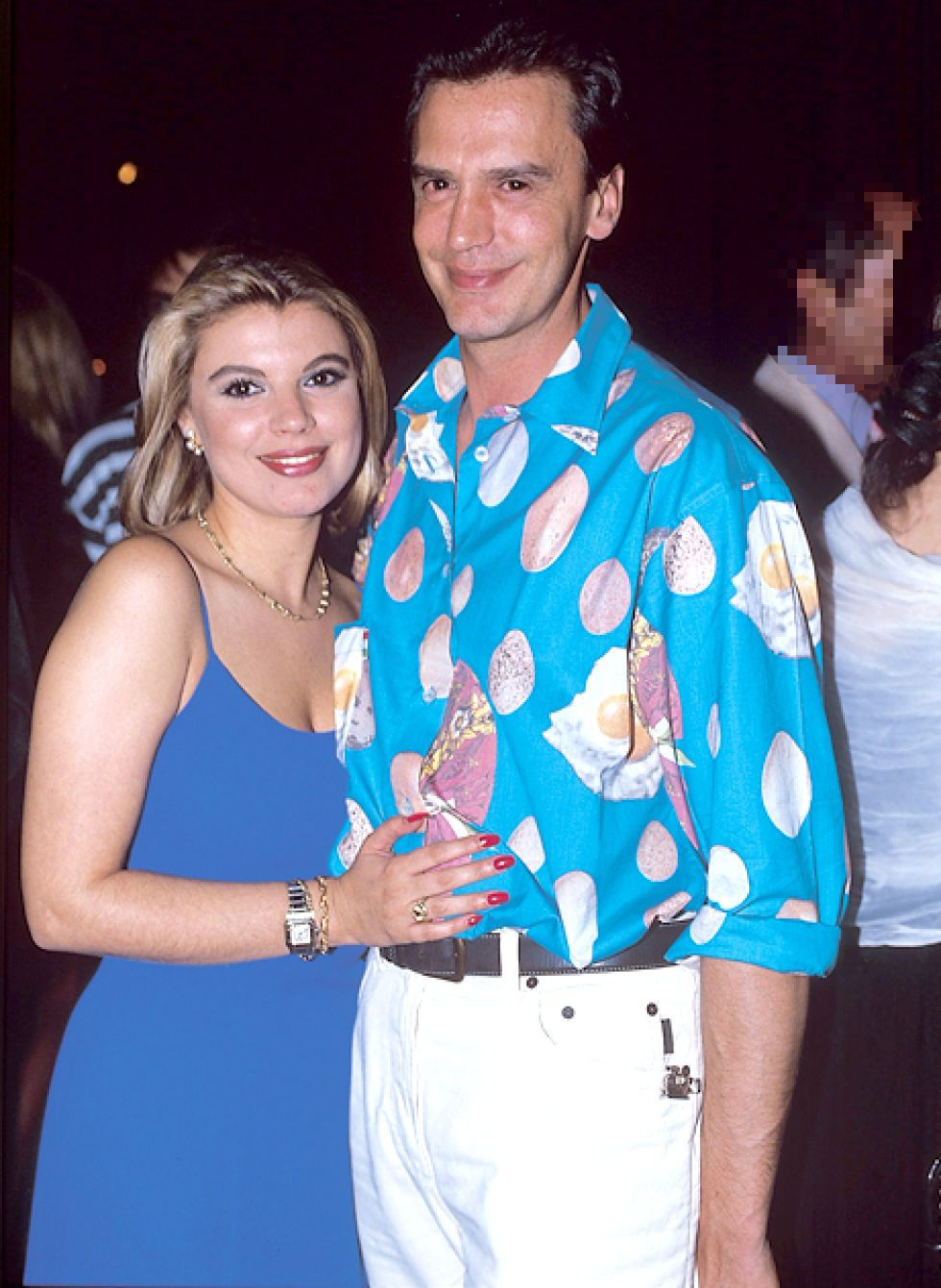 miguel ángel polvorinos y terelu campos posando abrazados