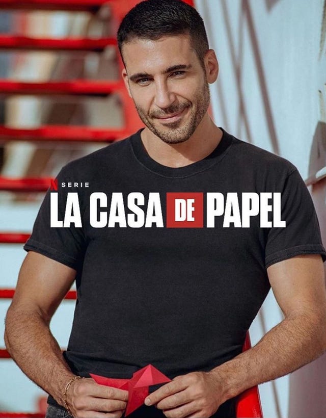 miguel Ángel silvestre  la casa de papel