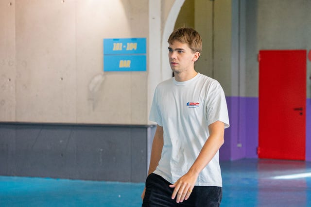 a man standing in a room
