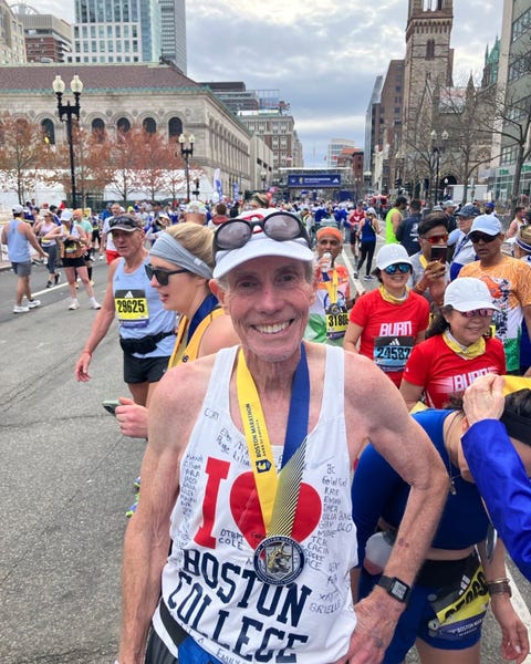 a runner after the boston marathon