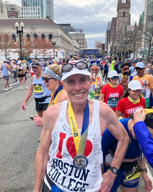 a runner after the boston marathon