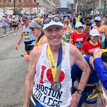 a runner after the boston marathon a runner after the boston marathon