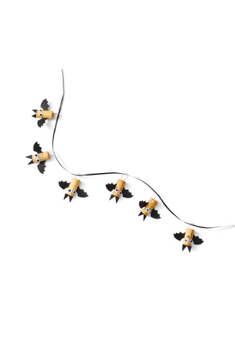 diy halloween decorations womans day october 2022 cork bat garland