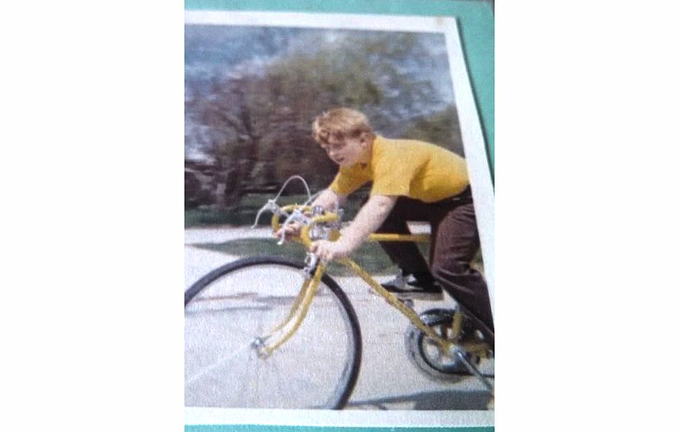Mike Magnuson first yellow bike