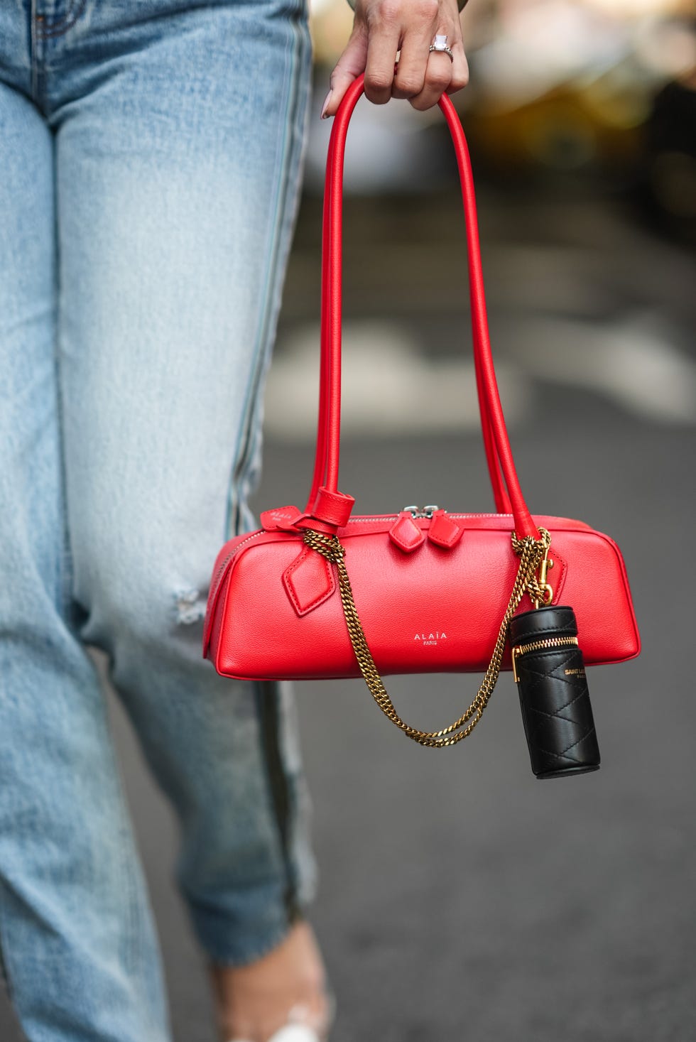 east west handbag trend fall 2024 new york fashion week street style