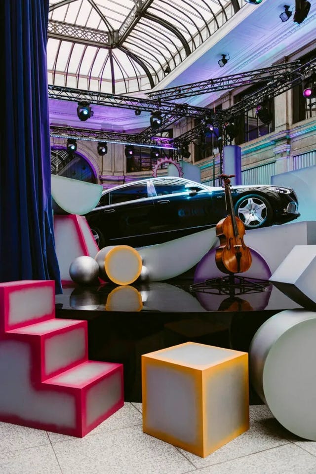 a car on display