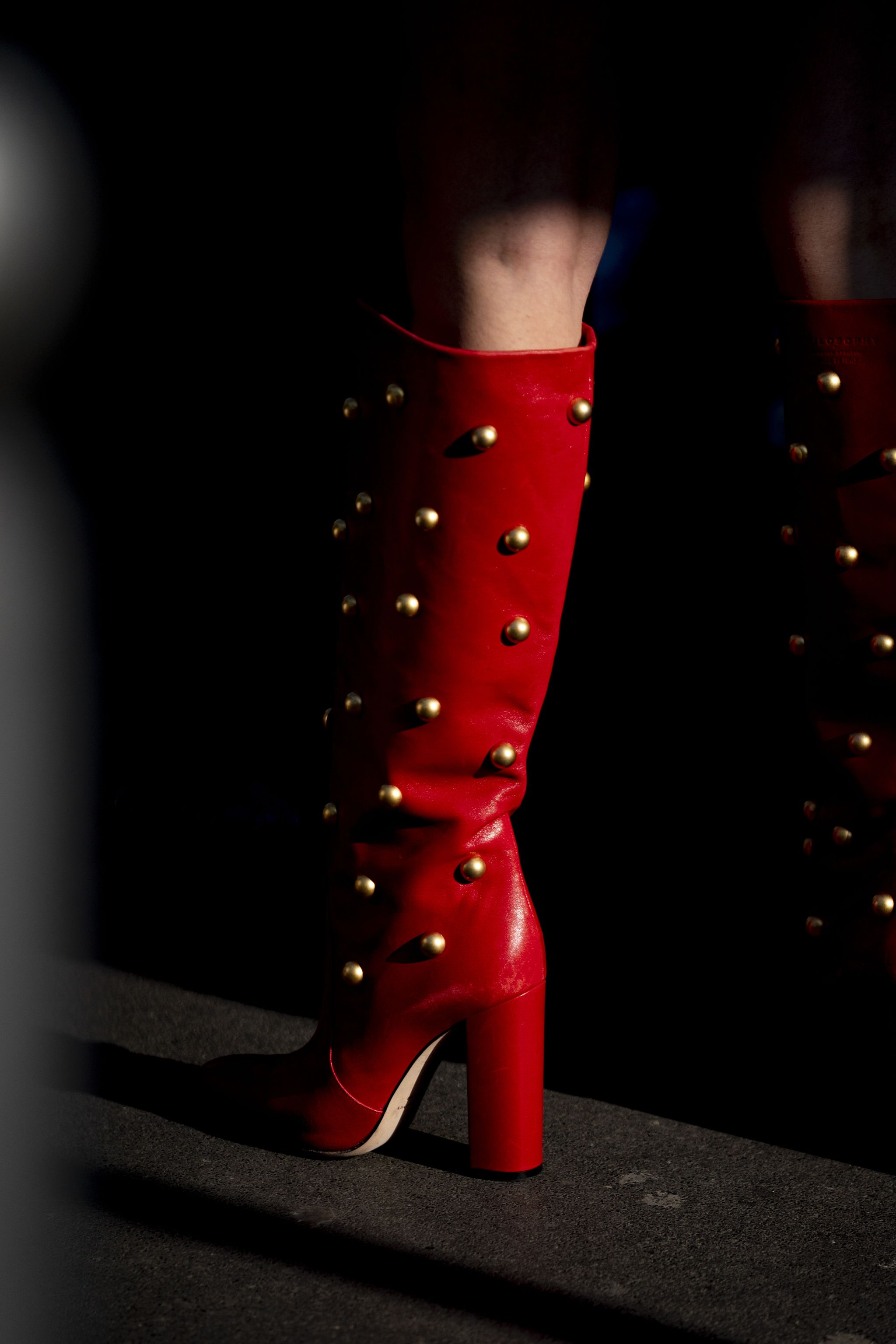 Footwear, High heels, Red, Shoe, Knee-high boot, Boot, Human leg, Leg, Joint, Fashion, 