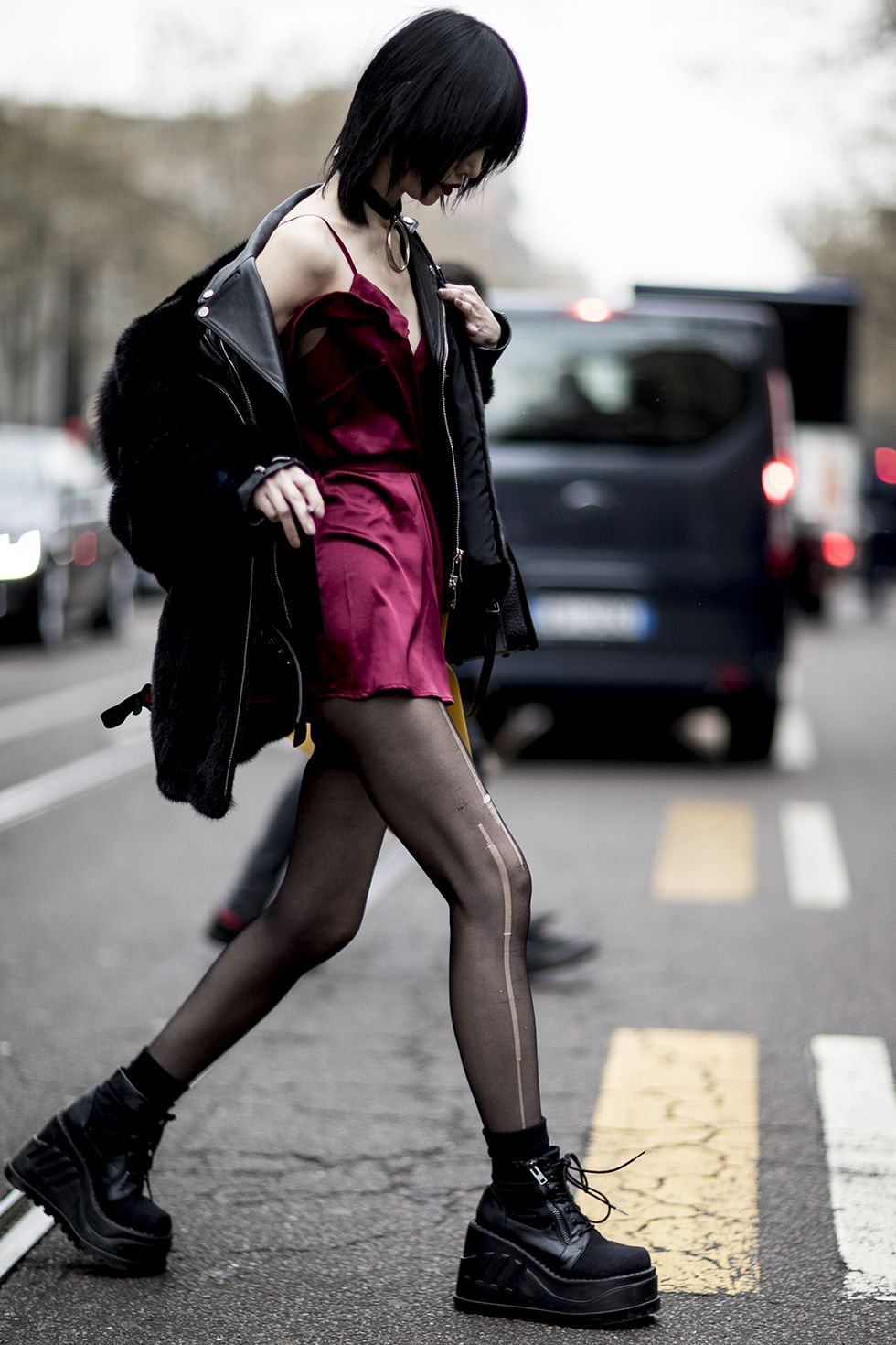 Photograph, Street fashion, Clothing, Snapshot, Pink, Fashion, Leg, Beauty, Tights, Human leg, 