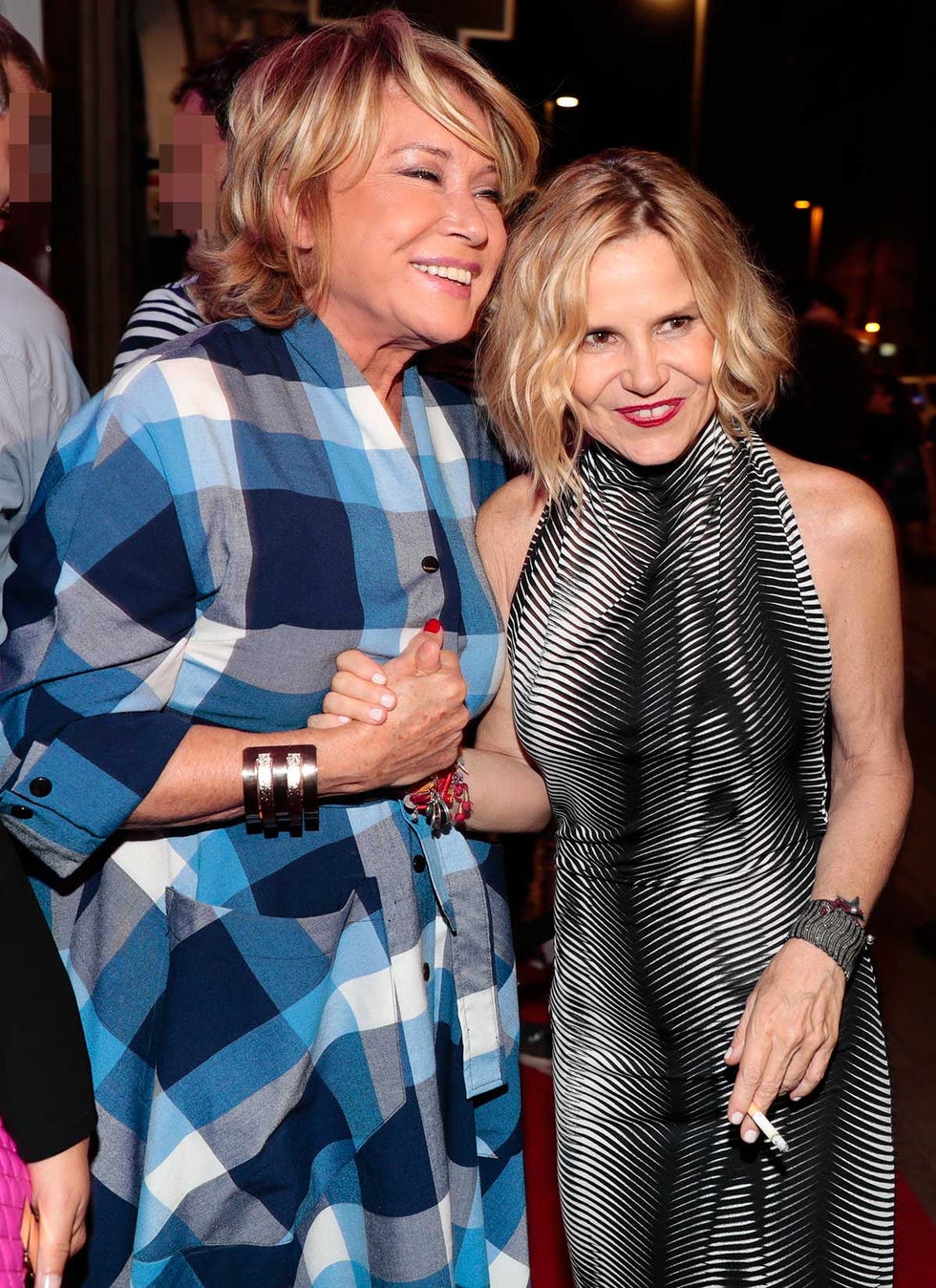 Mila Ximénez  y Eugenia Martínez de Irujo en los premios Chicote en Madrid