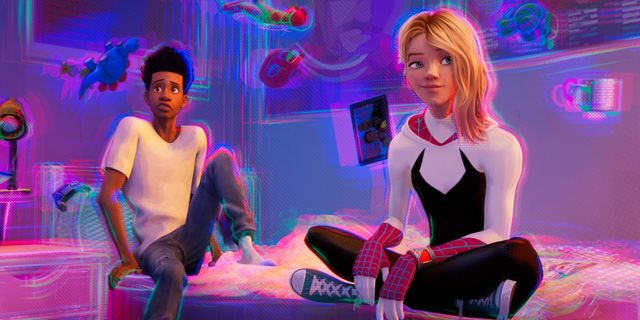 Miles Morales, Gwen Stacy, Spiderman over Spiderverse