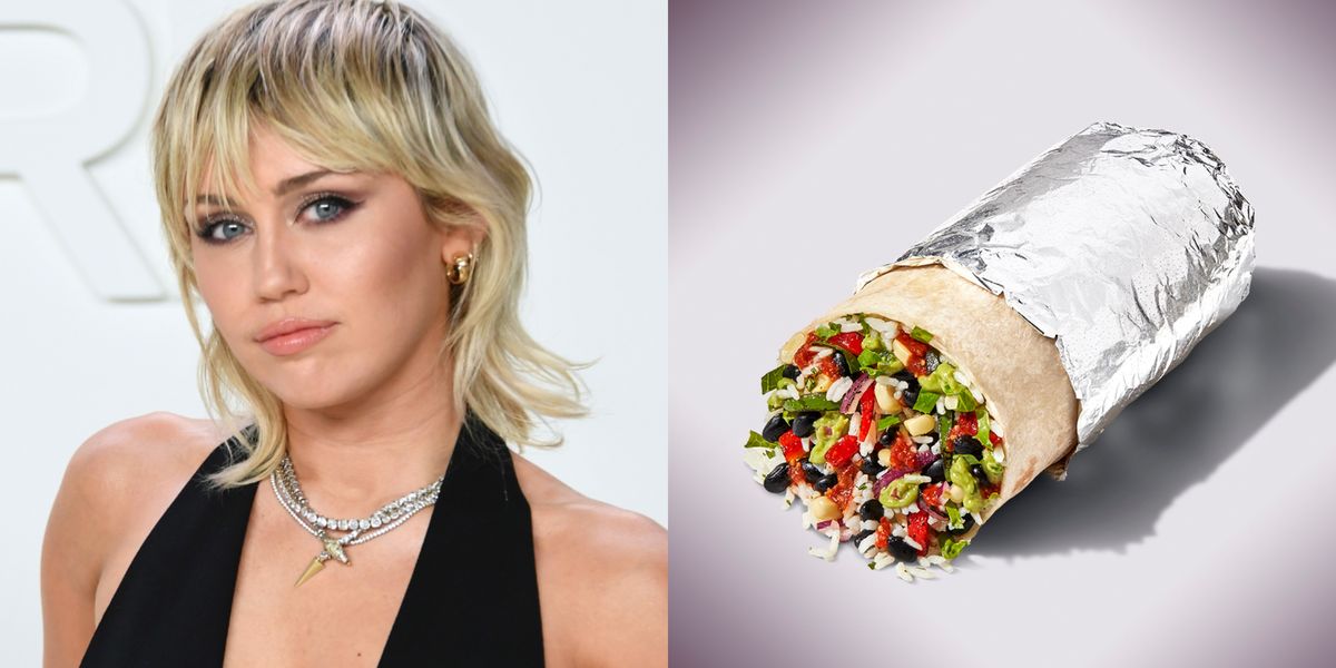 miley cyrus has her own burrito at chipotle now