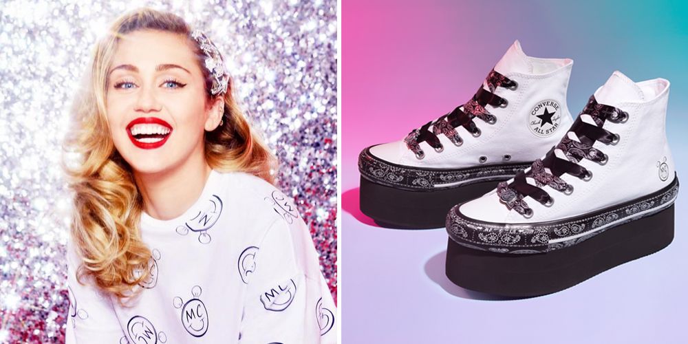 spanning Aangenaam kennis te maken pensioen Miley Cyrus Launches Platform Converse Collaboration – Where to Buy Converse  x Miley Cyrus Shoes