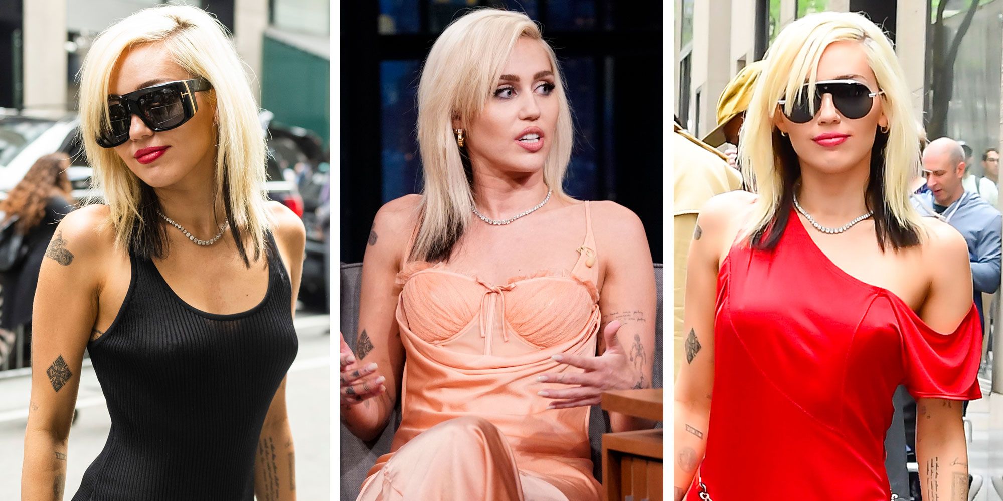 Xxxbunker Miley Cyrus - Miley Cyrus Wore Five Sexy Dresses in New York City