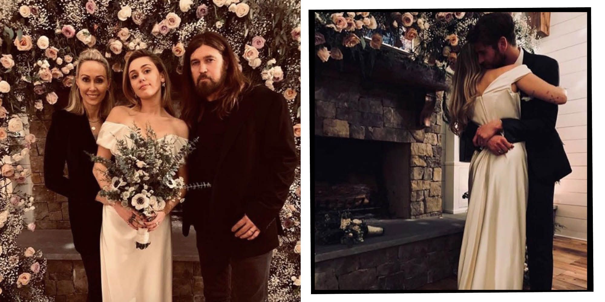 Miley Cyrus wedding to Liam Hemsworth borrowed detail from Billy Ray Cyrus,  Tish Cyrus