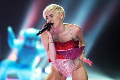 Miley Cyrus Performs At First Direct Arena In Leeds