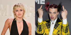 miley cyrus and yungblud spark dating rumours after her hannah montana anniversary party
