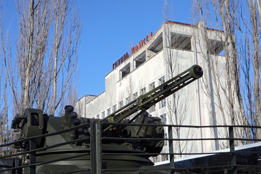 drill of ukrainian interior ministry units in prypiat