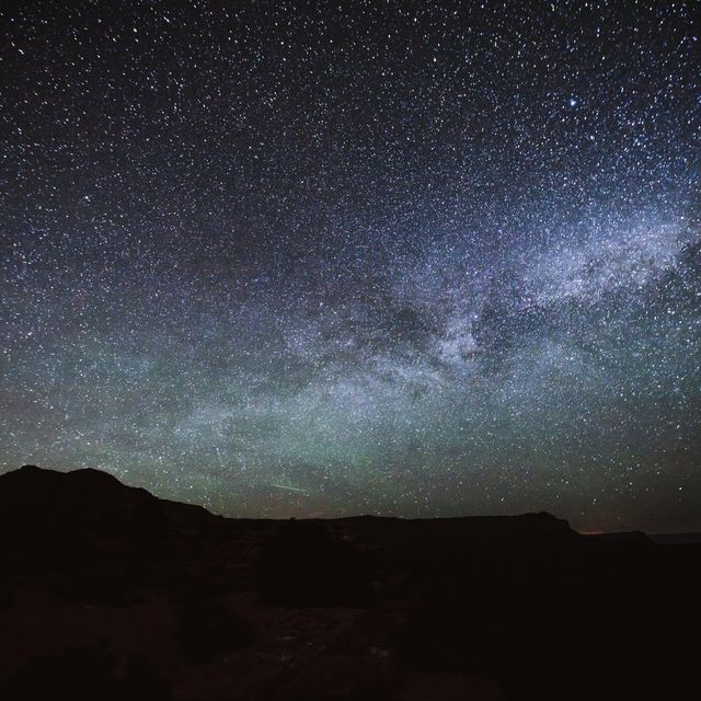 milky way in the sky, grand canyon