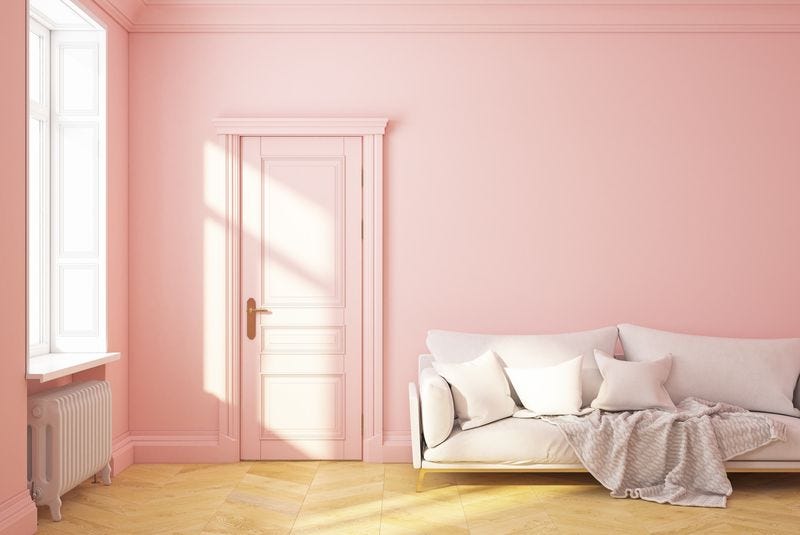 room, wall, floor, pink, furniture, product, interior design, property, wood flooring, laminate flooring,