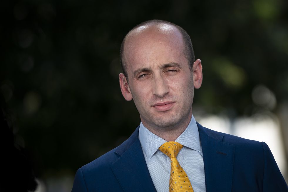 washington, dc   july 15 white house advisor stephen miller does a television interview with fox news outside of the white house on july 15, 2020 in washington, dc photo by drew angerergetty images