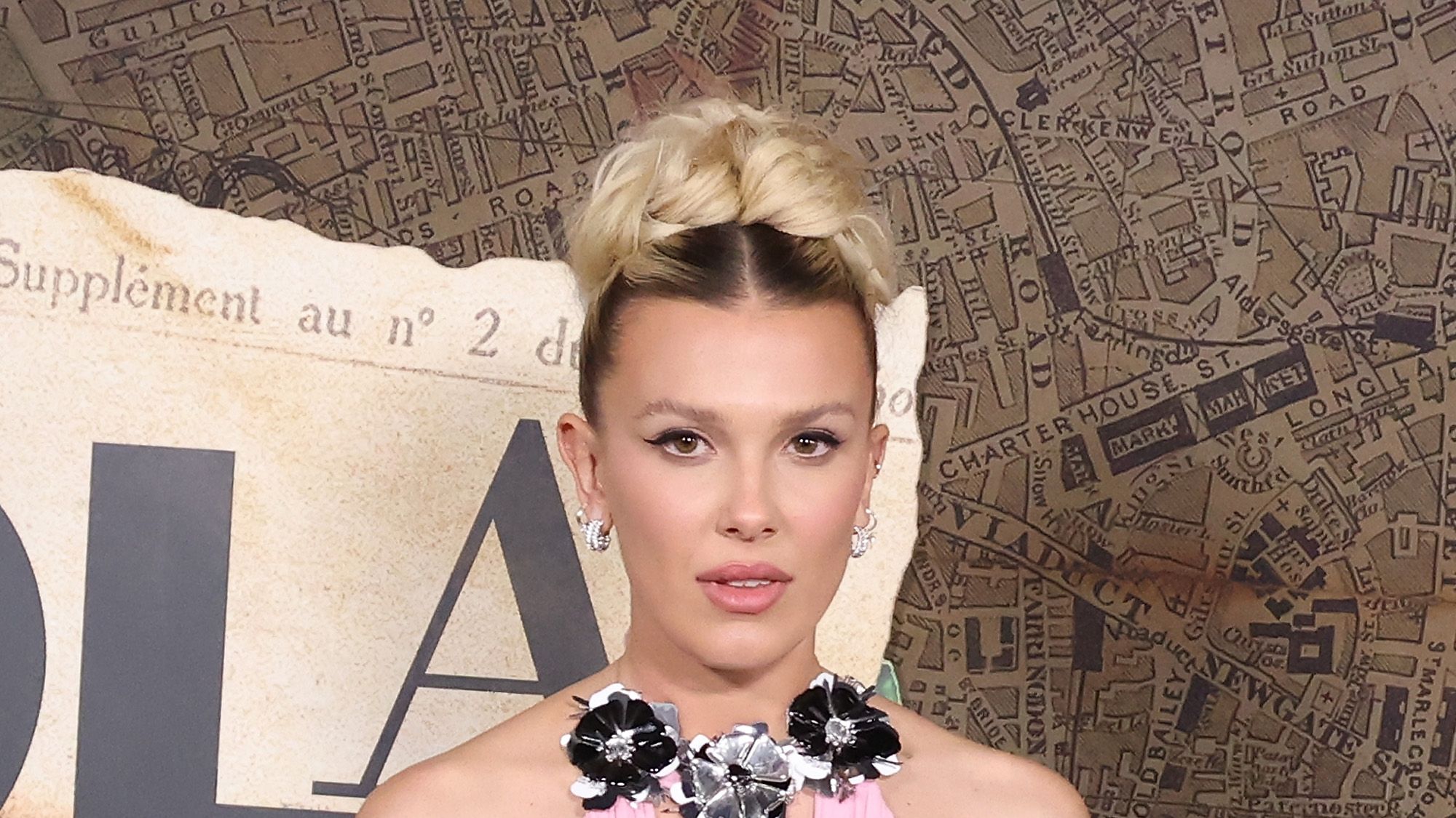 Millie Bobby Brown Brought Back Y2K Hair Gems With Her Holiday Glam