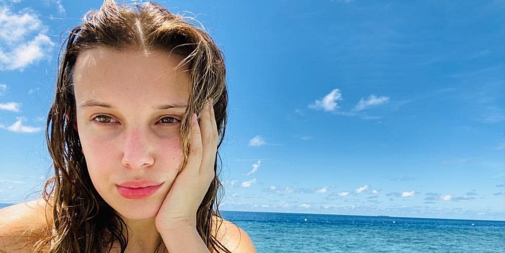Millie Bobby Brown Transformed Her Bikini Top into a Crop Top While Soaking Up the Sun