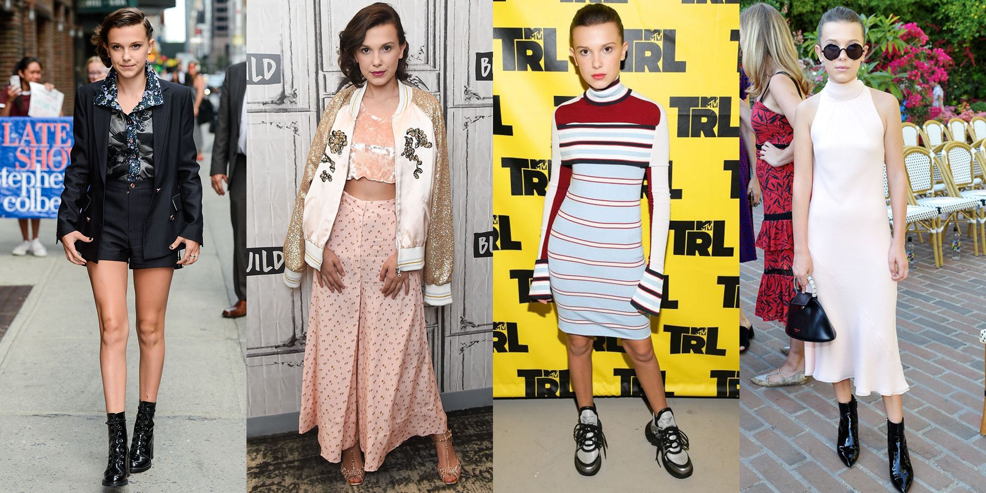 Millie Bobby Brown cuts a casual figure in a tracksuit as she