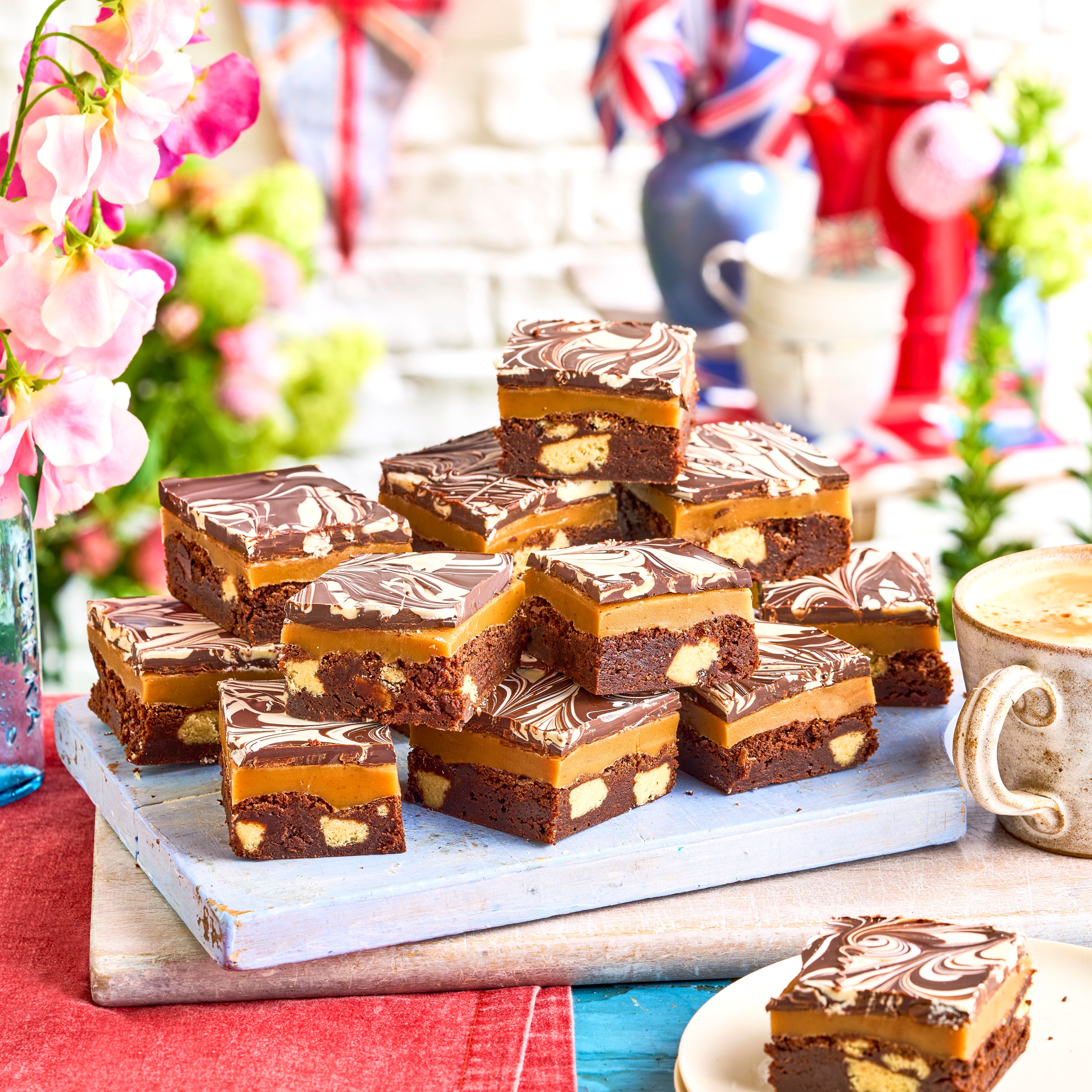 millionaire brownie traybake